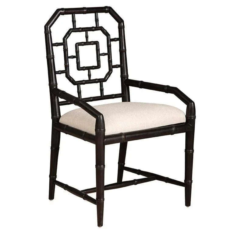 Furniture Classics Lahara Linen Black Armchair