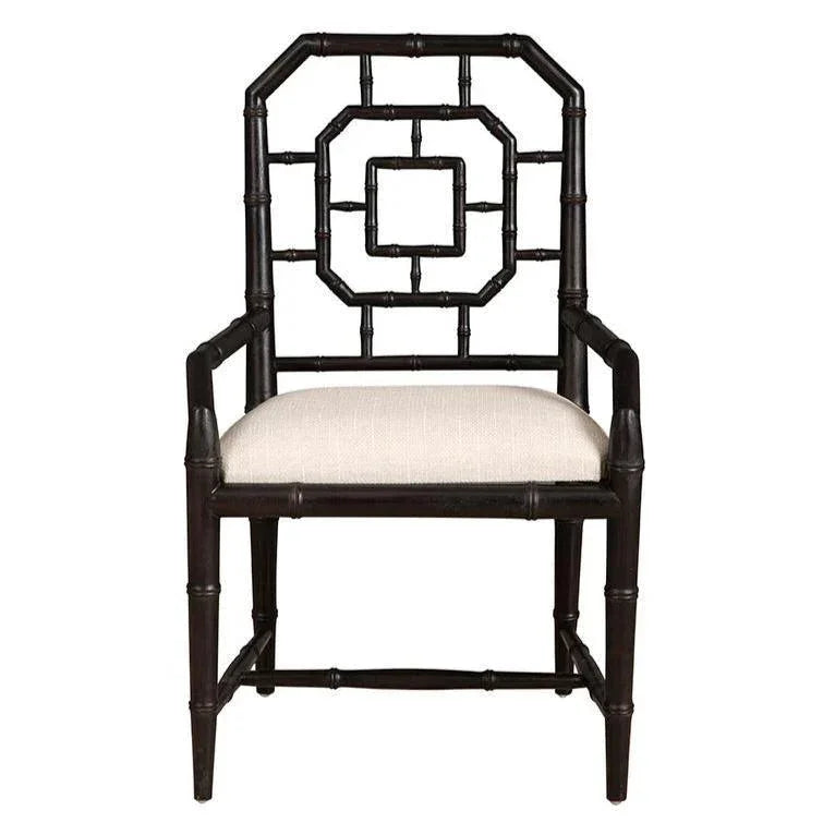Furniture Classics Lahara Linen Black Armchair