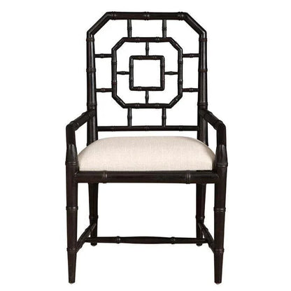 Furniture Classics Lahara Linen Black Armchair