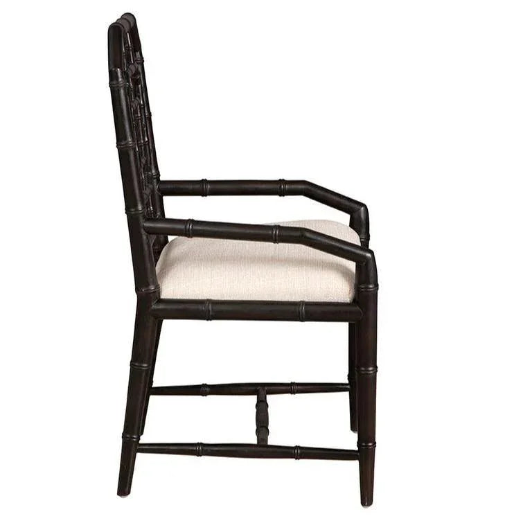 Furniture Classics Lahara Linen Black Armchair