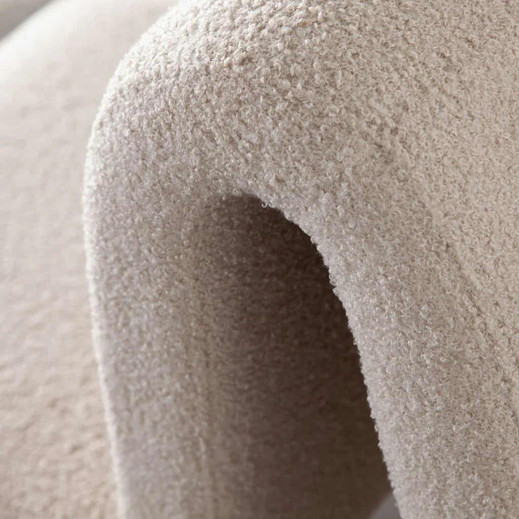 Lana Camel Looped Shearling Fabric Dining Chair - LOOMLAN - Diamond Sofa - Dining Chairs