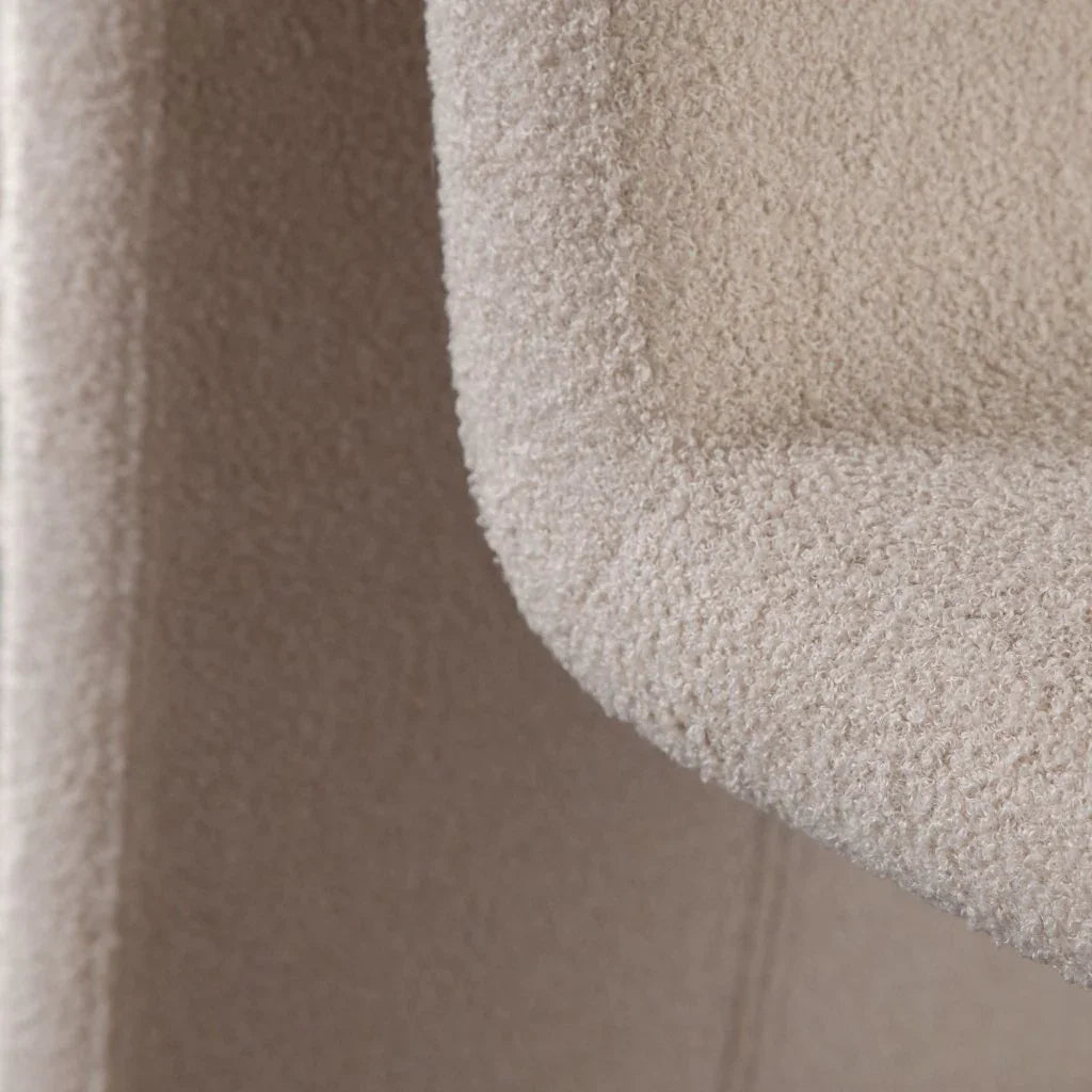 Lana Camel Looped Shearling Fabric Dining Chair - LOOMLAN - Diamond Sofa - Dining Chairs