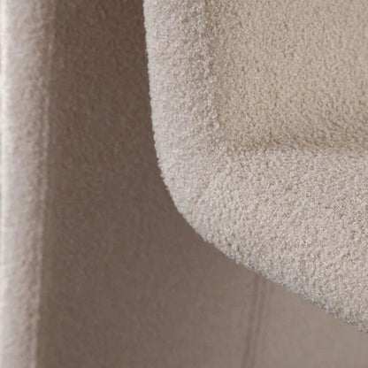 Lana Camel Looped Shearling Fabric Dining Chair - LOOMLAN - Diamond Sofa - Dining Chairs