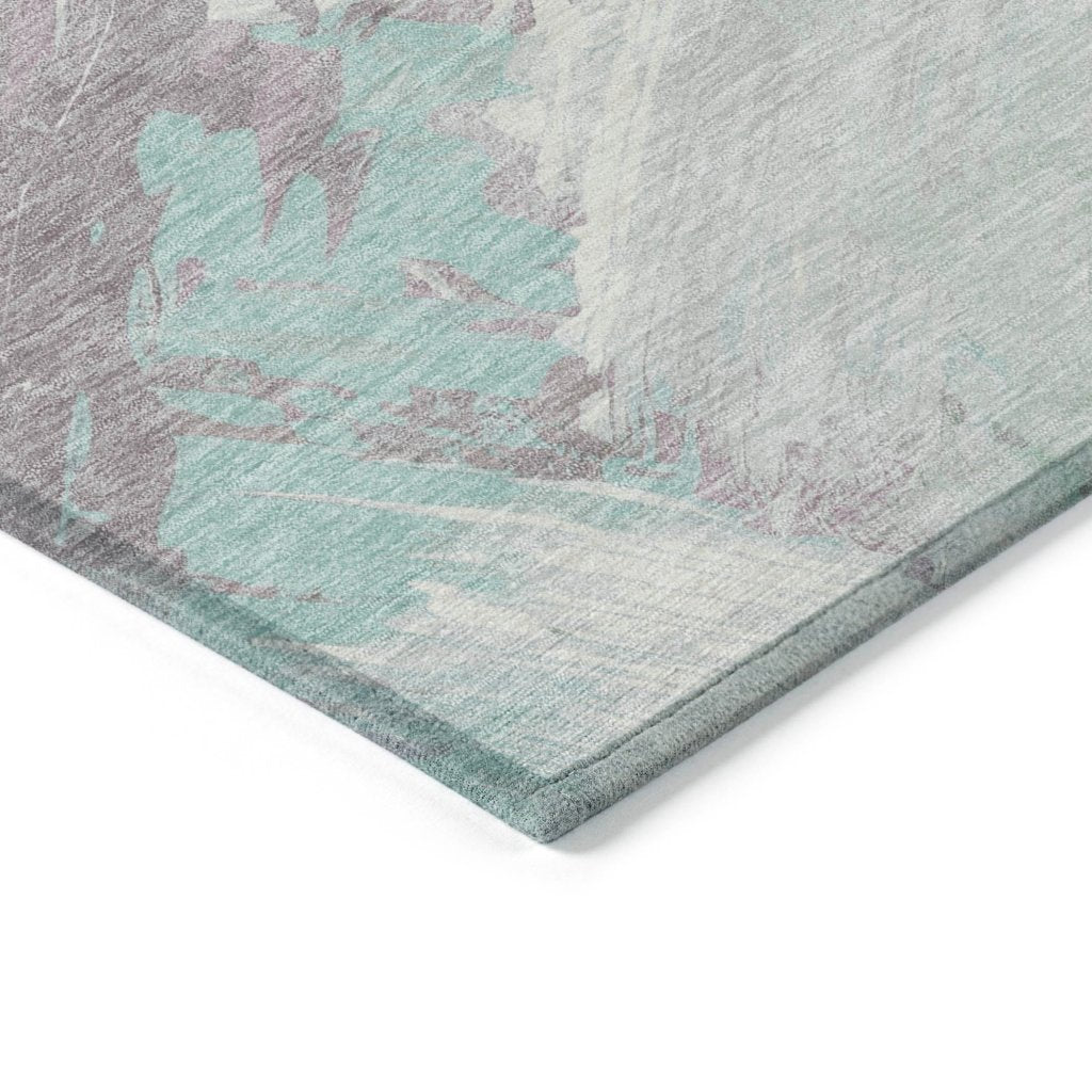 LOOMLAN Rugs Lanariyah Blue Washable Indoor-Outdoor Rug