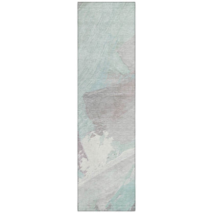 LOOMLAN Rugs Lanariyah Blue Washable Indoor-Outdoor Rug