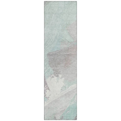 LOOMLAN Rugs Lanariyah Blue Washable Indoor-Outdoor Rug