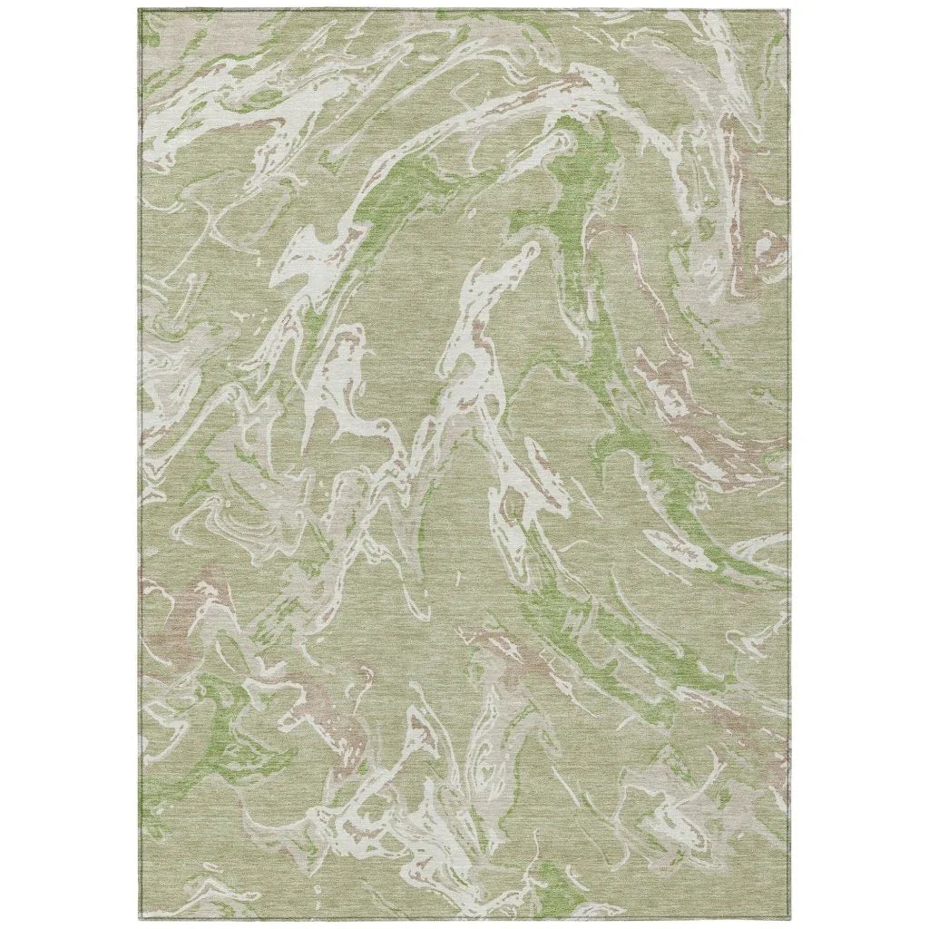 LOOMLAN Rugs Lani Aloe Washable Indoor-Outdoor Rug