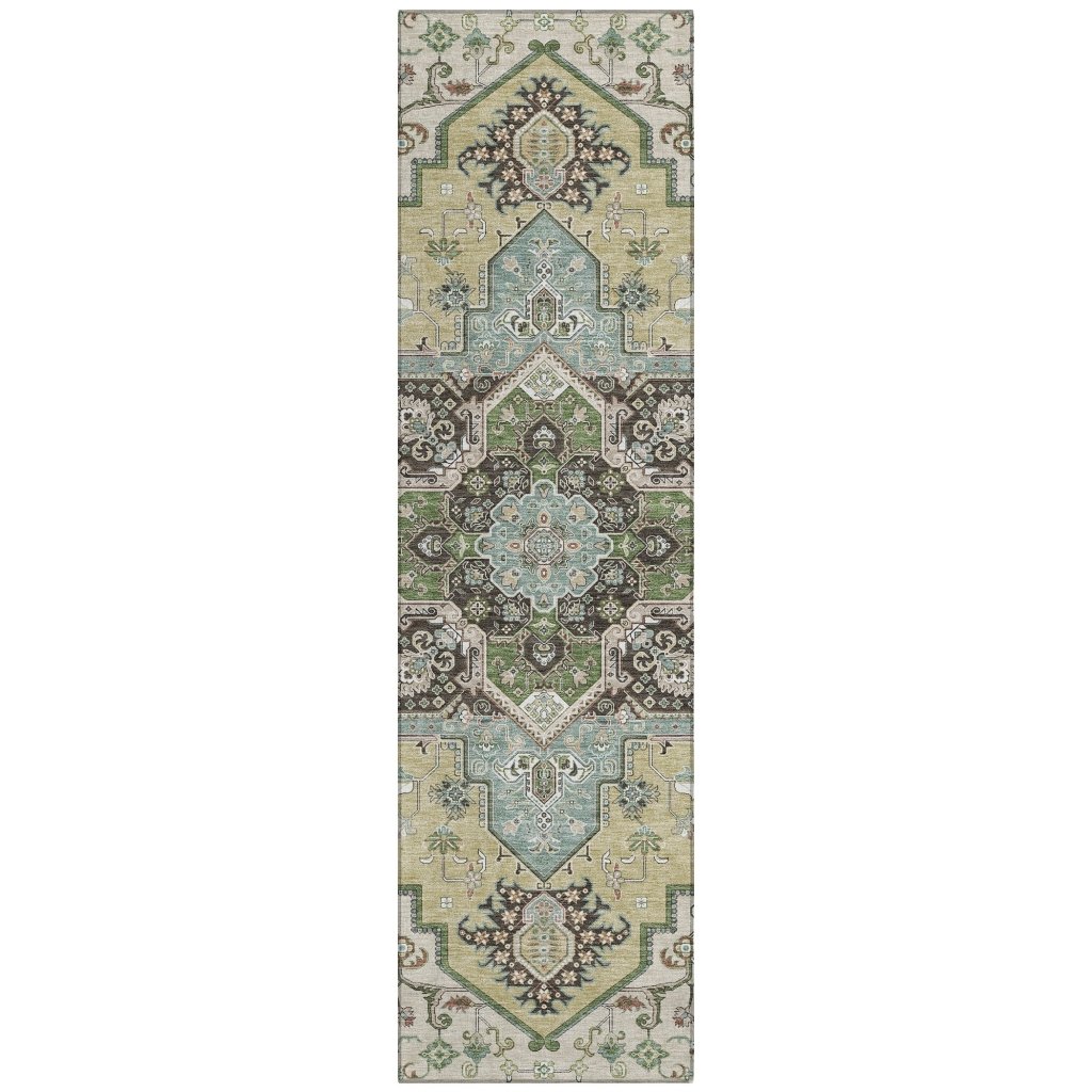 LOOMLAN Rugs Lani Beige Washable Indoor-Outdoor Rug