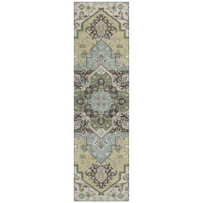 LOOMLAN Rugs Lani Beige Washable Indoor-Outdoor Rug