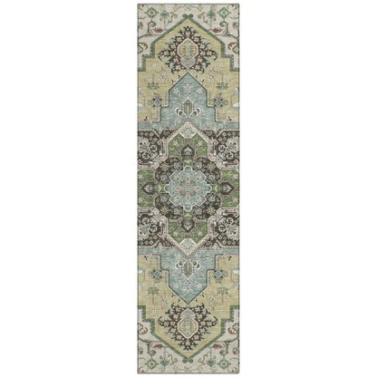 LOOMLAN Rugs Lani Beige Washable Indoor-Outdoor Rug