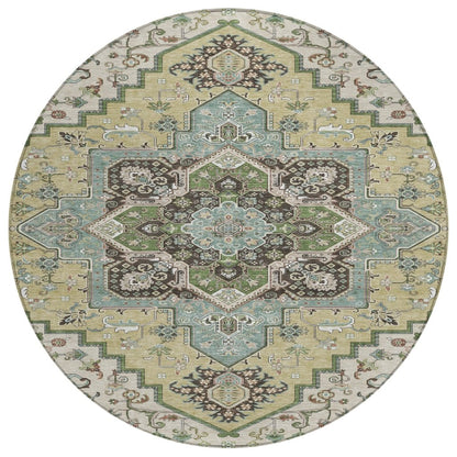 LOOMLAN Rugs Lani Beige Washable Indoor-Outdoor Rug