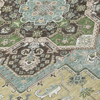 LOOMLAN Rugs Lani Beige Washable Indoor-Outdoor Rug
