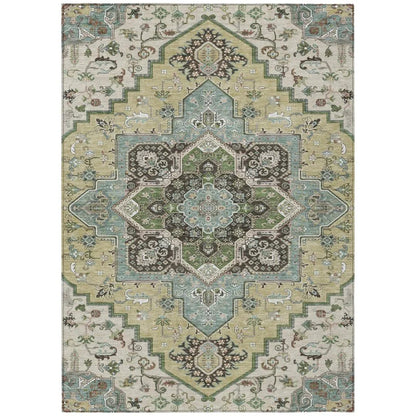 LOOMLAN Rugs Lani Beige Washable Indoor-Outdoor Rug