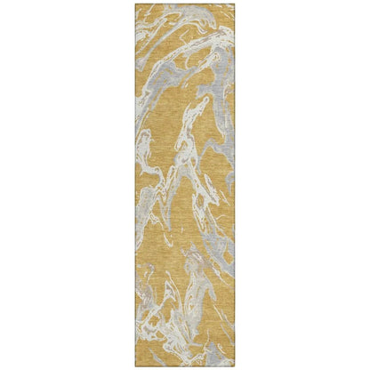 LOOMLAN Rugs Lani Gold Washable Indoor-Outdoor Rug