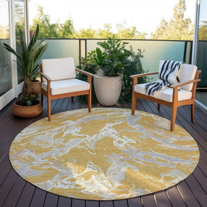 LOOMLAN Rugs Lani Gold Washable Indoor-Outdoor Rug
