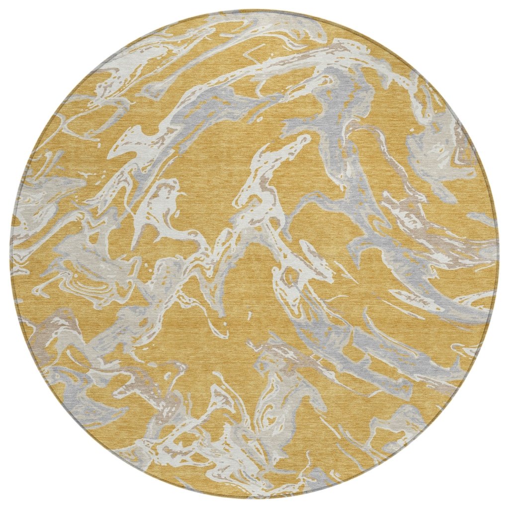 LOOMLAN Rugs Lani Gold Washable Indoor-Outdoor Rug