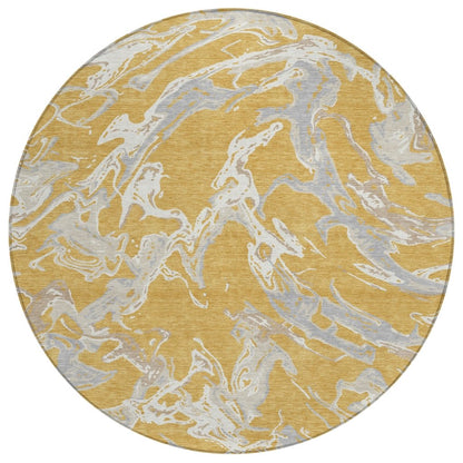 LOOMLAN Rugs Lani Gold Washable Indoor-Outdoor Rug
