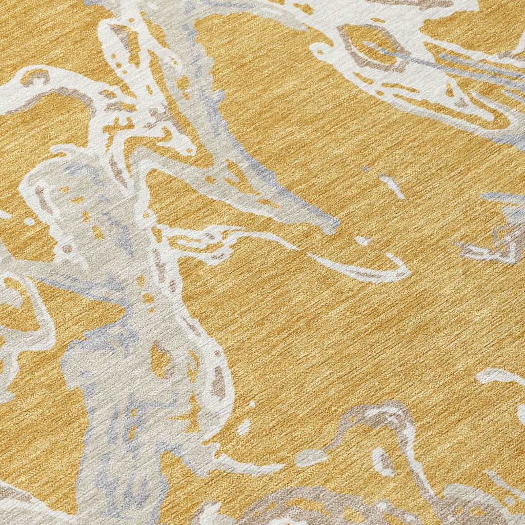 LOOMLAN Rugs Lani Gold Washable Indoor-Outdoor Rug