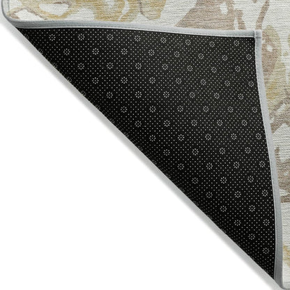LOOMLAN Rugs Lani Ivory Washable Indoor-Outdoor Rug