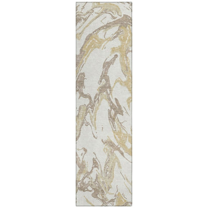 LOOMLAN Rugs Lani Ivory Washable Indoor-Outdoor Rug