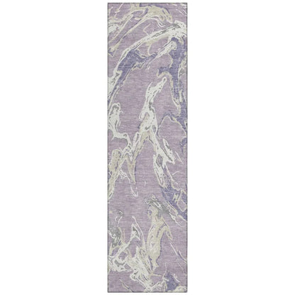 LOOMLAN Rugs Lani Purple Washable Indoor-Outdoor Rug