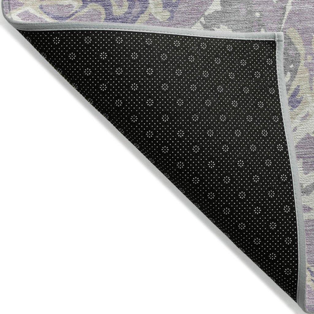 LOOMLAN Rugs Lani Purple Washable Indoor-Outdoor Rug