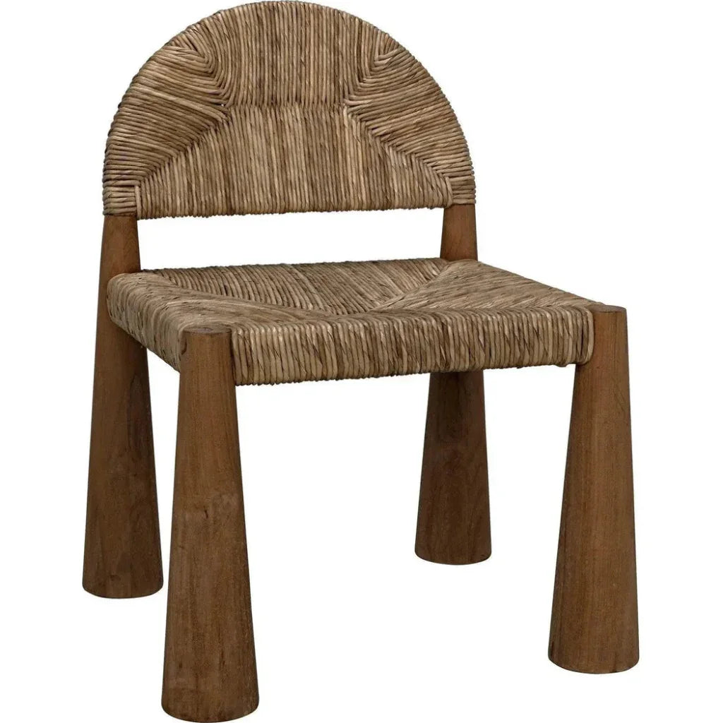 Noir Laredo Teak Wood Armless Chair