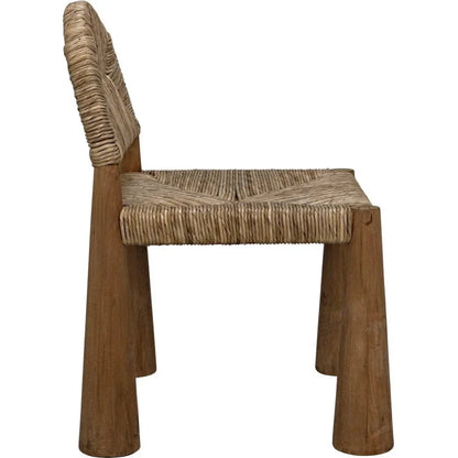 Noir Laredo Teak Wood Armless Chair