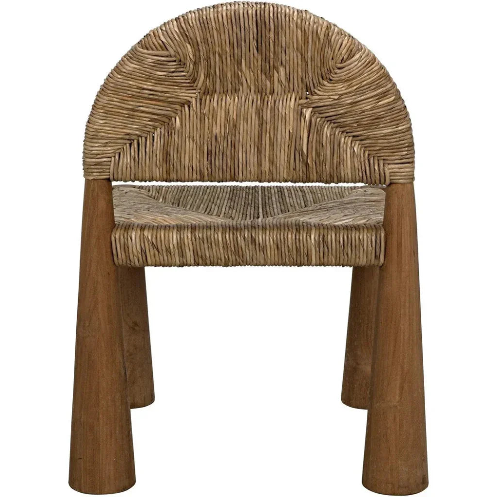 Noir Laredo Teak Wood Armless Chair