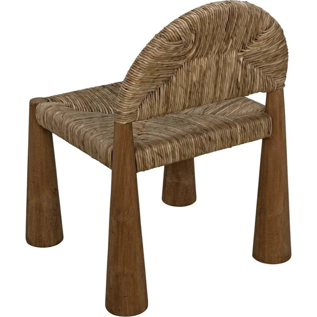 Noir Laredo Teak Wood Armless Chair