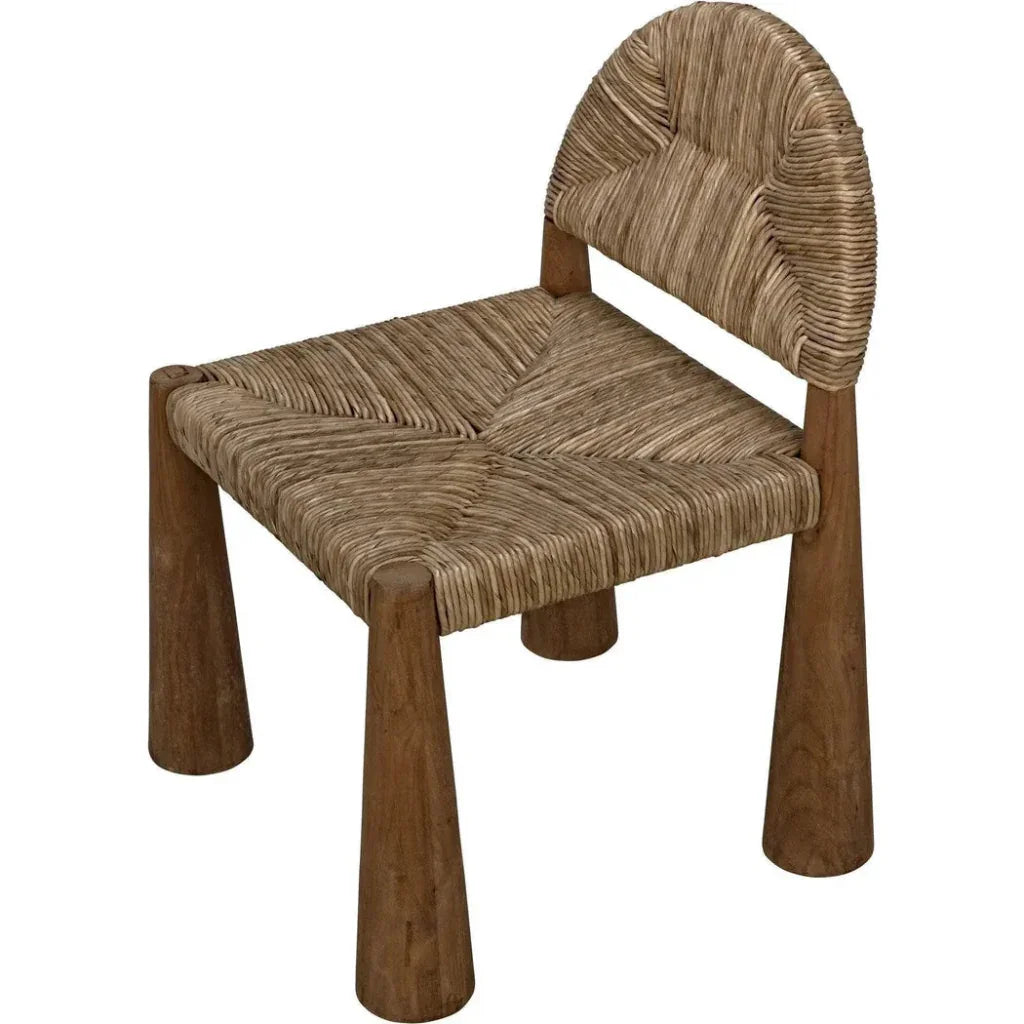 Noir Laredo Teak Wood Armless Chair