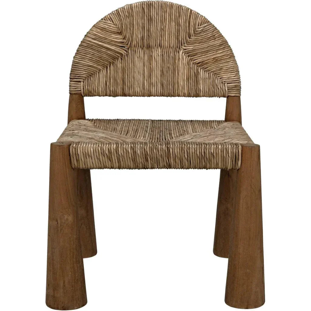 Noir Laredo Teak Wood Armless Chair