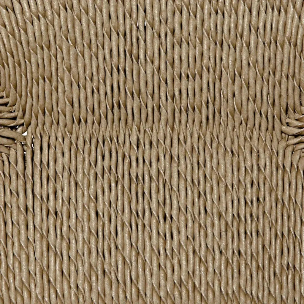 Laredo Wood Chair with Synthetic Woven - LOOMLAN - Noir - Accent Chairs