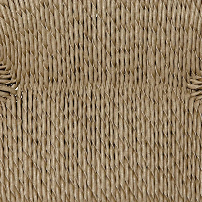 Laredo Wood Chair with Synthetic Woven - LOOMLAN - Noir - Accent Chairs