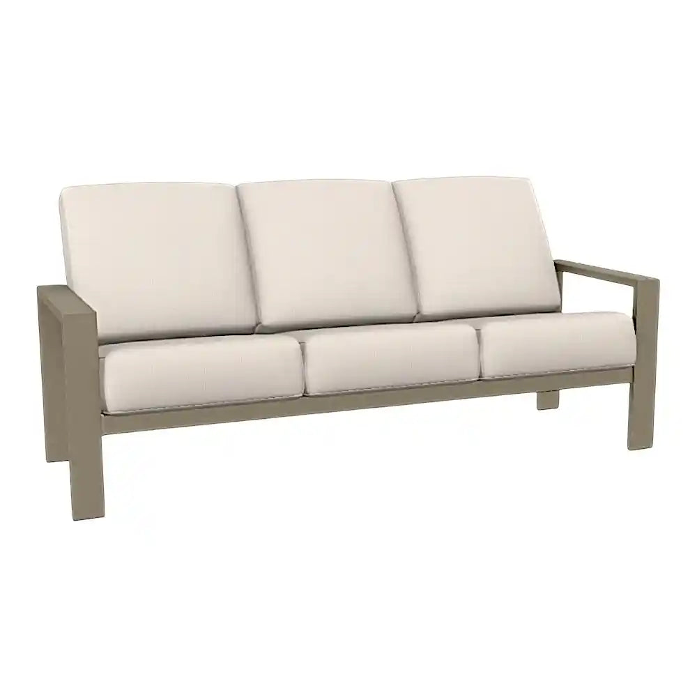 Protective Weather Max Cover, Larssen Deep Seat Cushion Three-Seat Outdoor Sofa