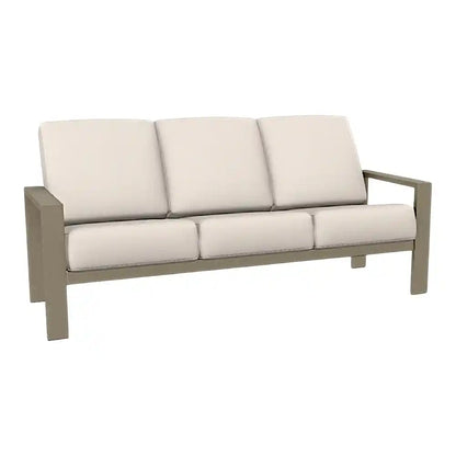 Protective Weather Max Cover, Larssen Deep Seat Cushion Three-Seat Outdoor Sofa