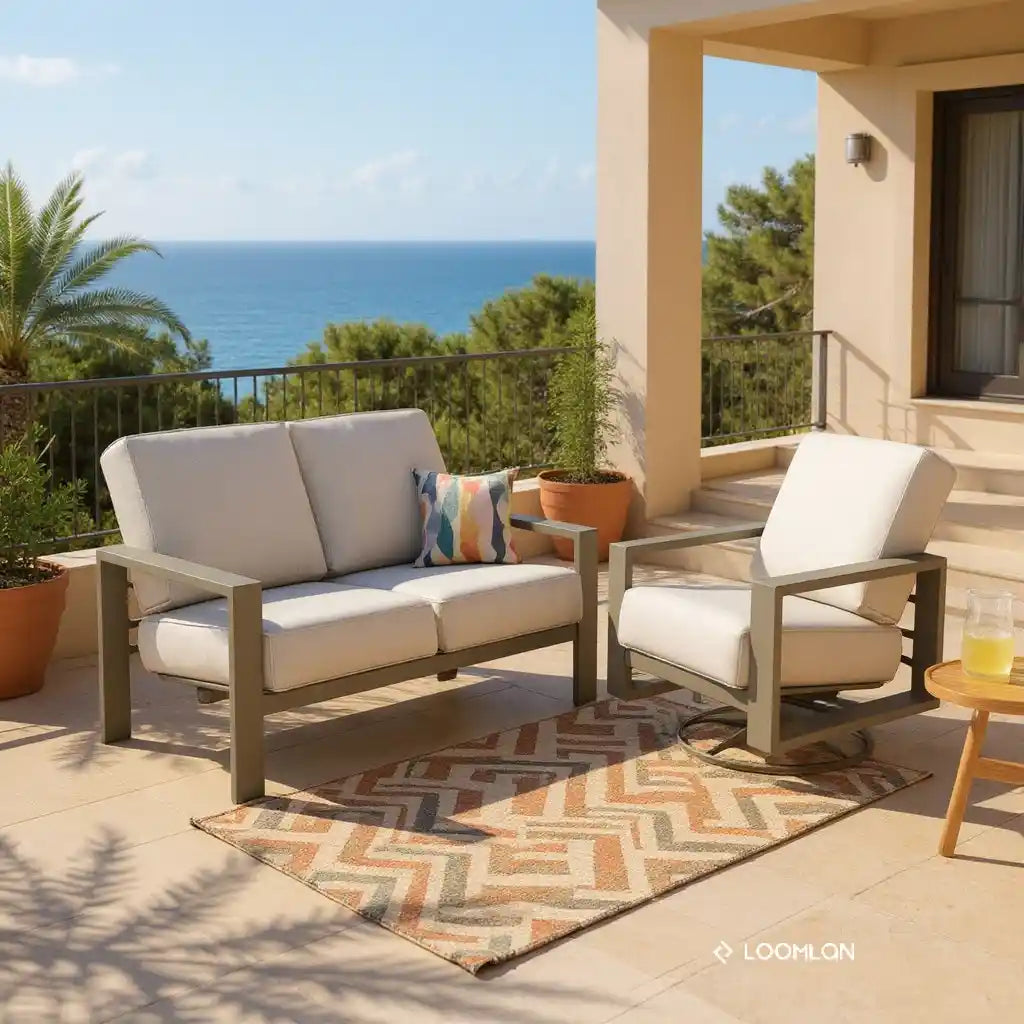 Larssen Deep Seat Two-Seat Loveseat