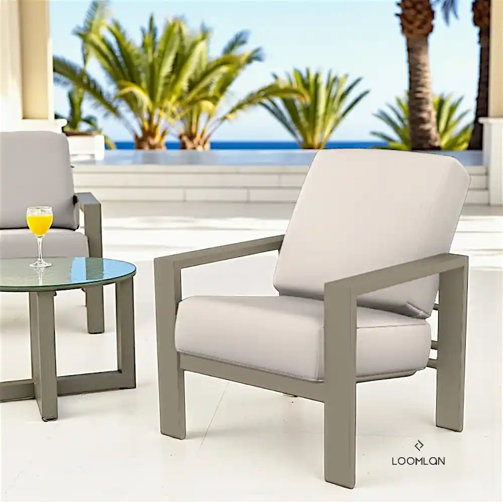 Telescope Larssen Deep Seat Cushion Outdoor Arm Chair
