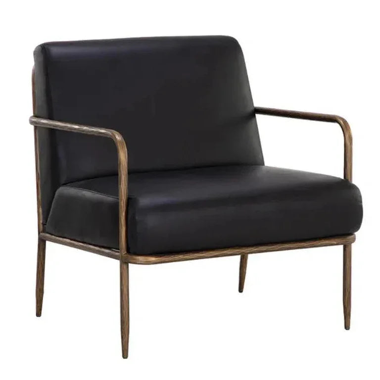 SUNPAN Lathan Leather Lounge Chair