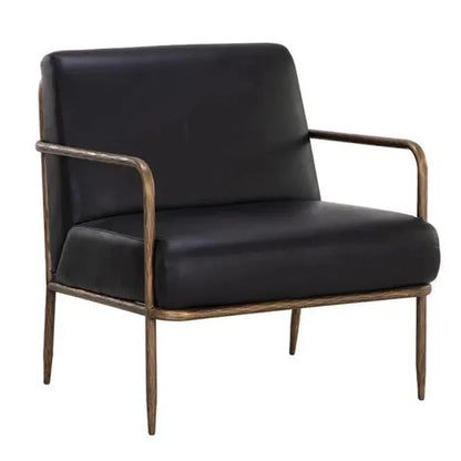 SUNPAN Lathan Leather Lounge Chair
