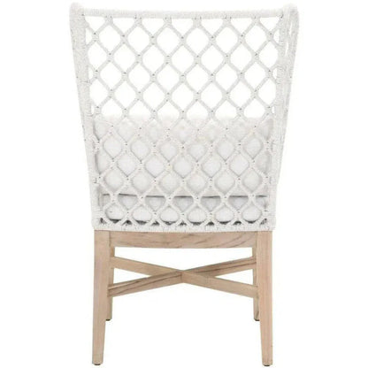 Lattis Outdoor Wing Chair Rope & Teak Wood - LOOMLAN - Essentials For Living - Outdoor Dining Chairs