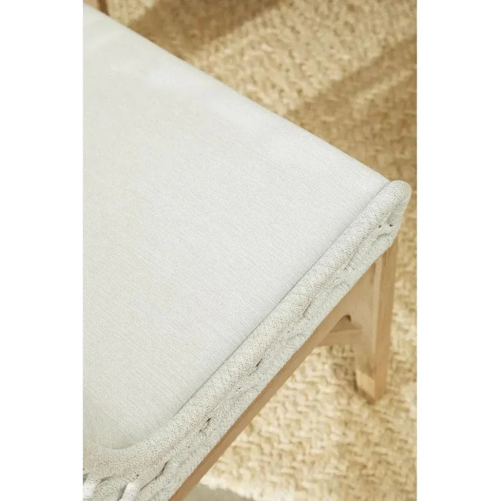 Lattis Outdoor Wing Chair Rope & Teak Wood - LOOMLAN - Essentials For Living - Outdoor Dining Chairs