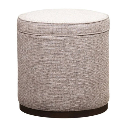 Leg Up Leather With Storage Swivel Ottoman