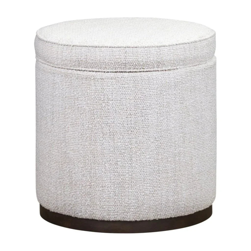 Leg Up Leather With Storage Swivel Ottoman