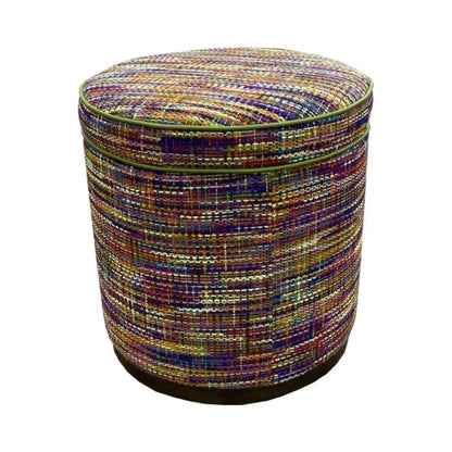 Leg Up Leather With Storage Swivel Ottoman