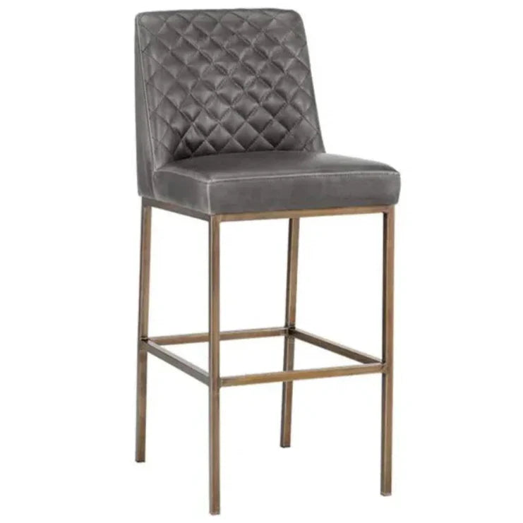 SUNPAN Leighland Faux Leather Barstool