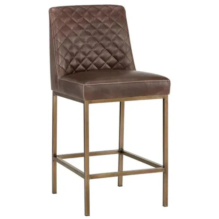 SUNPAN Leighland Leather Classic Counter Stool