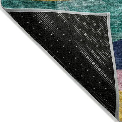 LOOMLAN Rugs Leo Green Washable Indoor-Outdoor Rug