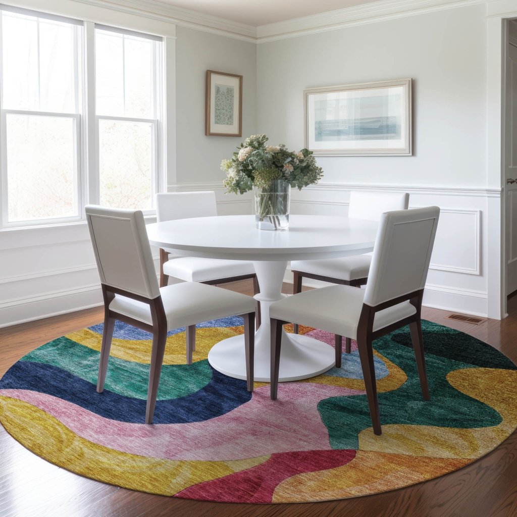 LOOMLAN Rugs Leo Green Washable Indoor-Outdoor Rug