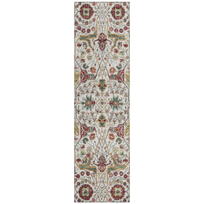 LOOMLAN Rugs Leon Ivory Washable Indoor-Outdoor Rug